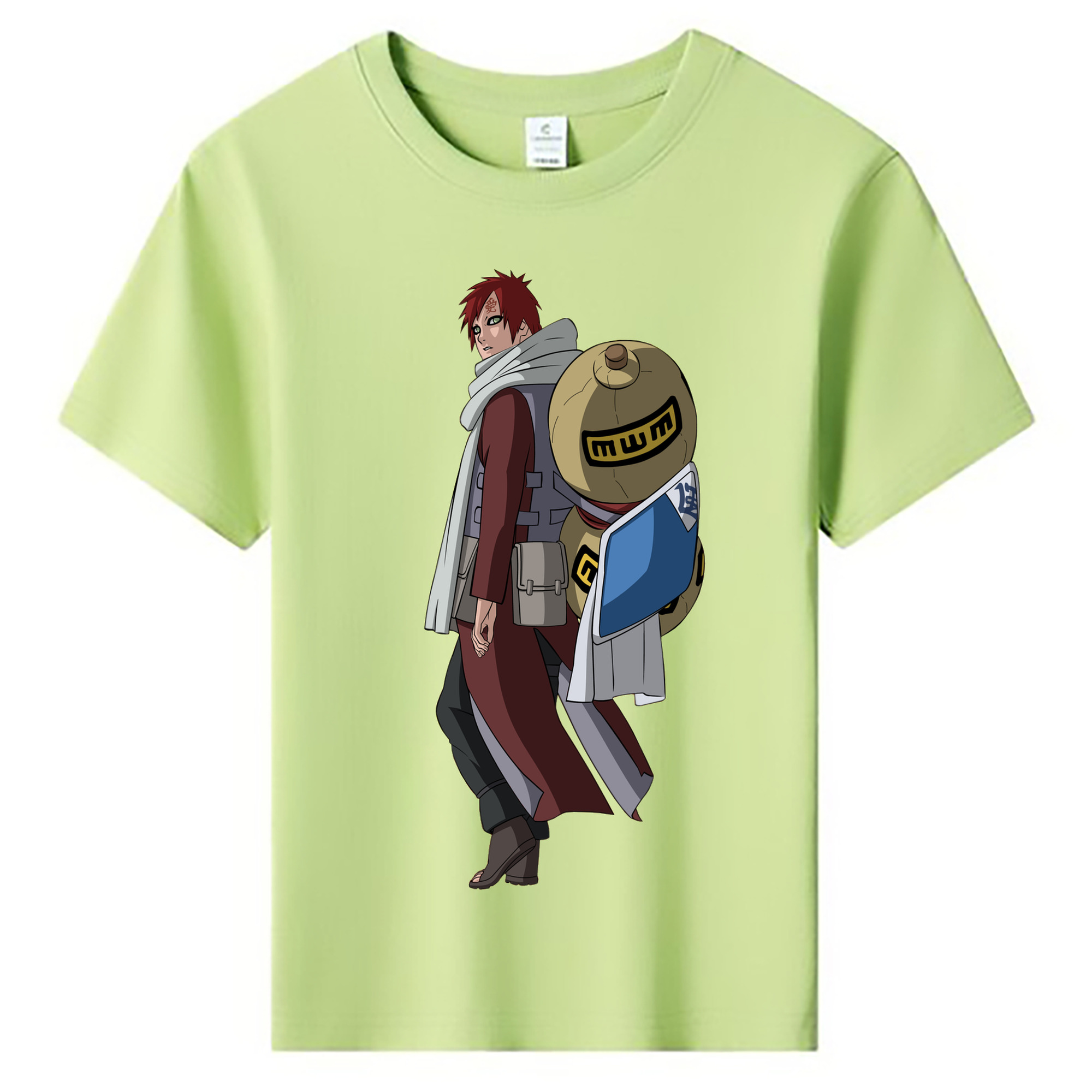 （画像用） NARUTO -ナルト- ガアラ Gaara 綿100％キッズTシャツ（フロントプリント）